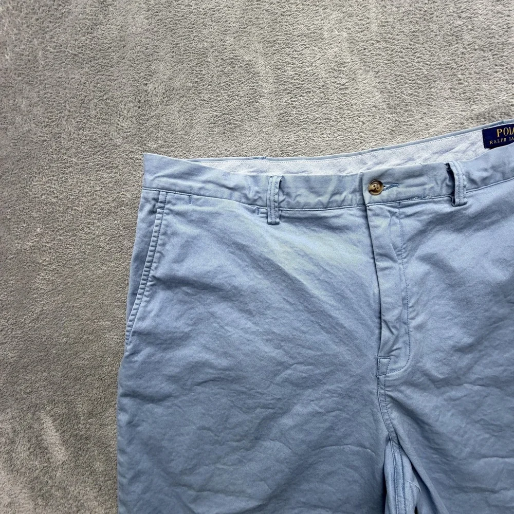 Polo Ralph Lauren Shorts Mens 40 Blue Chino Stretch Pockets 9 Inseam Classic Fit